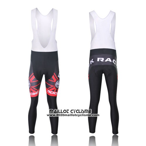 2013 Maillot Ciclismo Rock Racing Noir et Rouge Manches Longues et Cuissard